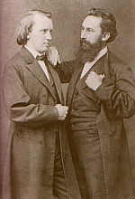 Johannes Brahms and Julius Stockhausen (Vienna 1869)