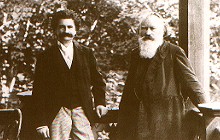 Johannes Brahms and Johann Strau in Bad Ischl